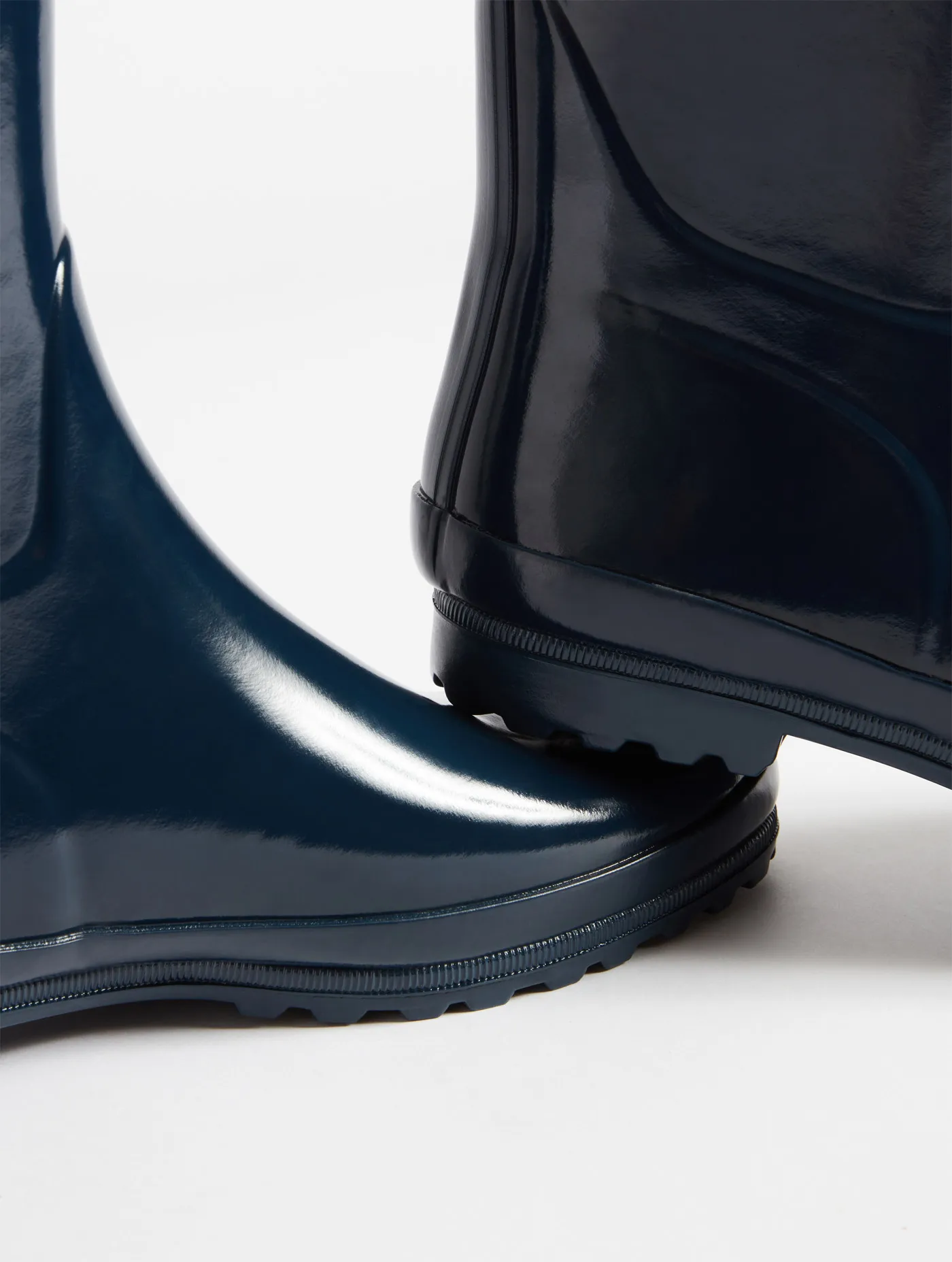 Patent ankle rain boot