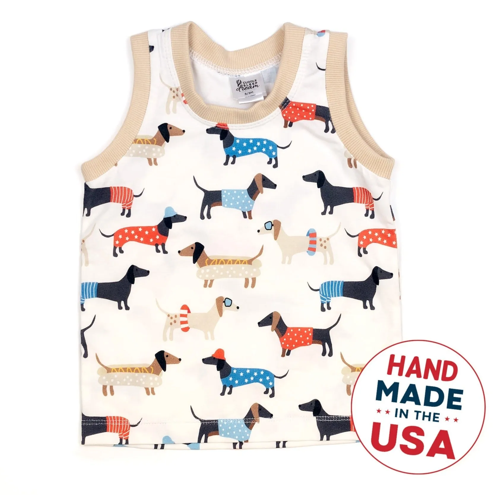 Patriotic Doggy | Handmade Tank