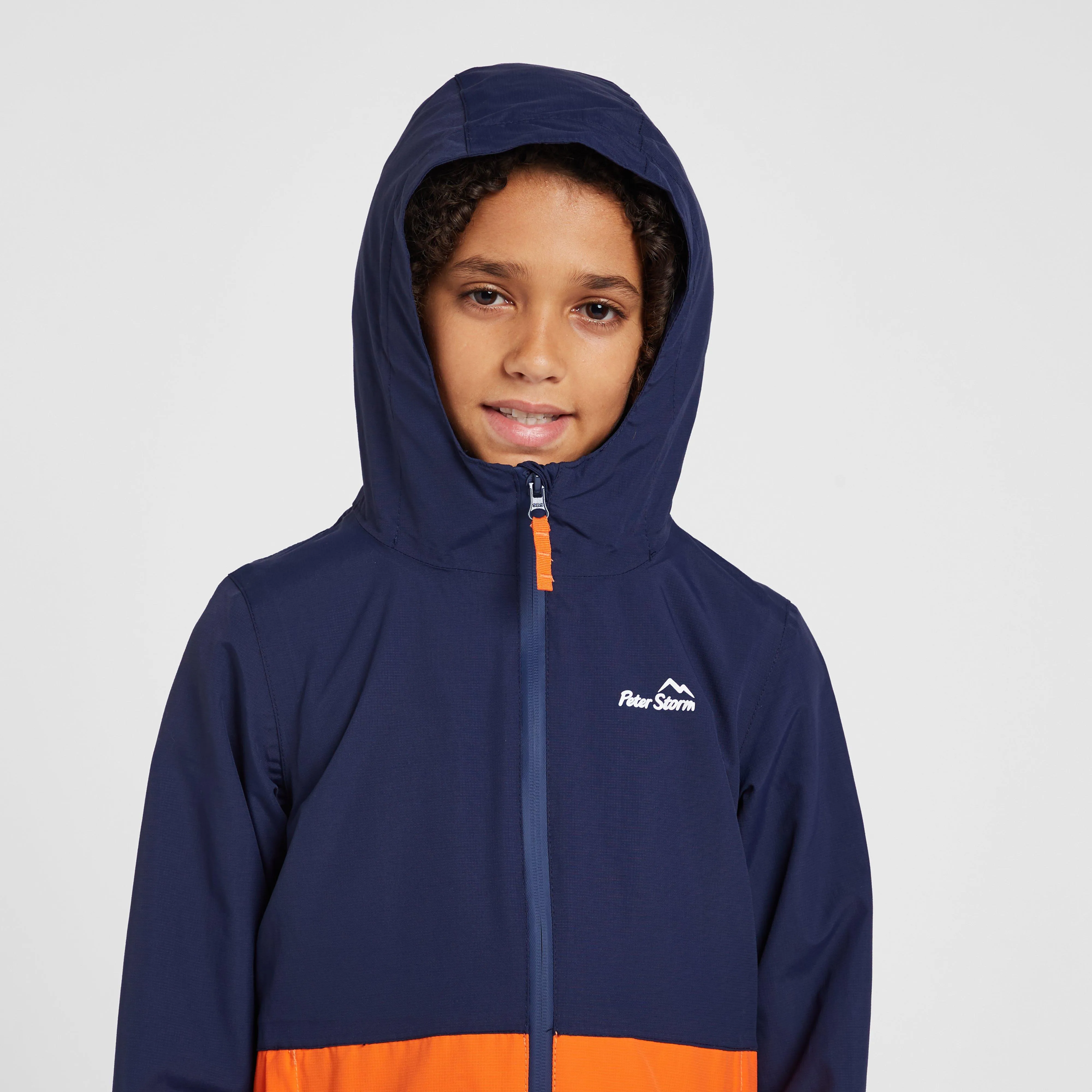 Peter Storm Kids' Colour Block Waterproof Jacket | Ultimate Outdoors