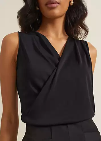 Phase Eight Sutton Sleeveless Drape Rib Top | Kaleidoscope