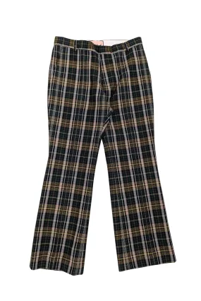 Plan C - Green Plaid Straight Leg Dress Pants Sz 8