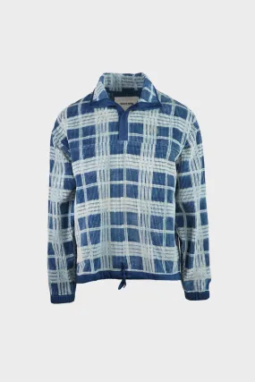 Polite Pullover - Indigo Check Corduroy