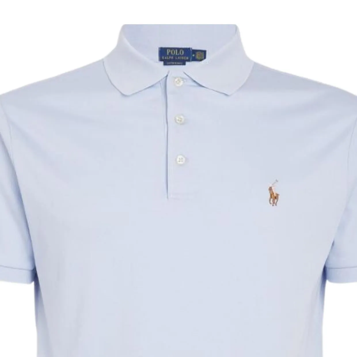 Polo Ralph Lauren Custom Slim Fit Blue Polo Shirt