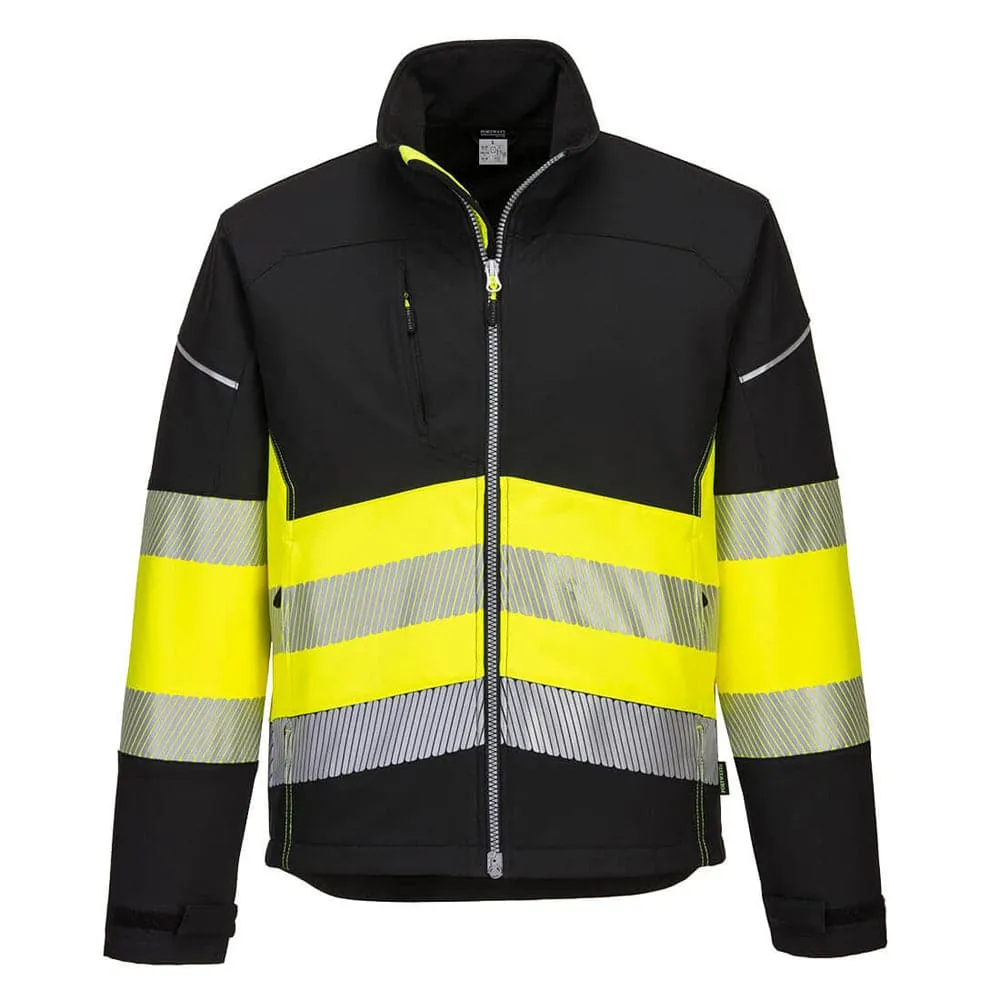 Portwest PW375 - PW3 Hi-Vis Class 1 Water Resistant Softshell Jacket