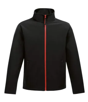 Regatta Standout Mens Ablaze Printable Softshell Jacket (Black/Classic Red) - UTRW6353