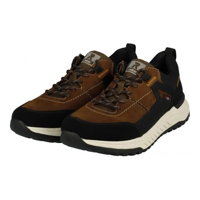 Rieker  Mens U0100-22 Montenegro Brown/Black Multi Lace-Up Trainers