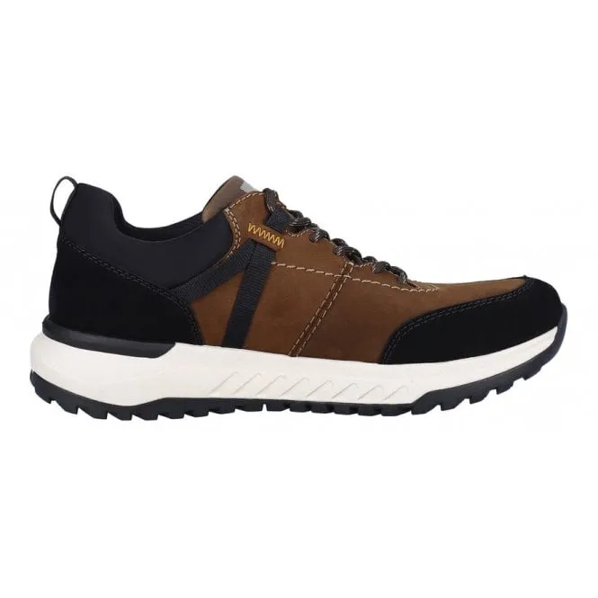 Rieker  Mens U0100-22 Montenegro Brown/Black Multi Lace-Up Trainers