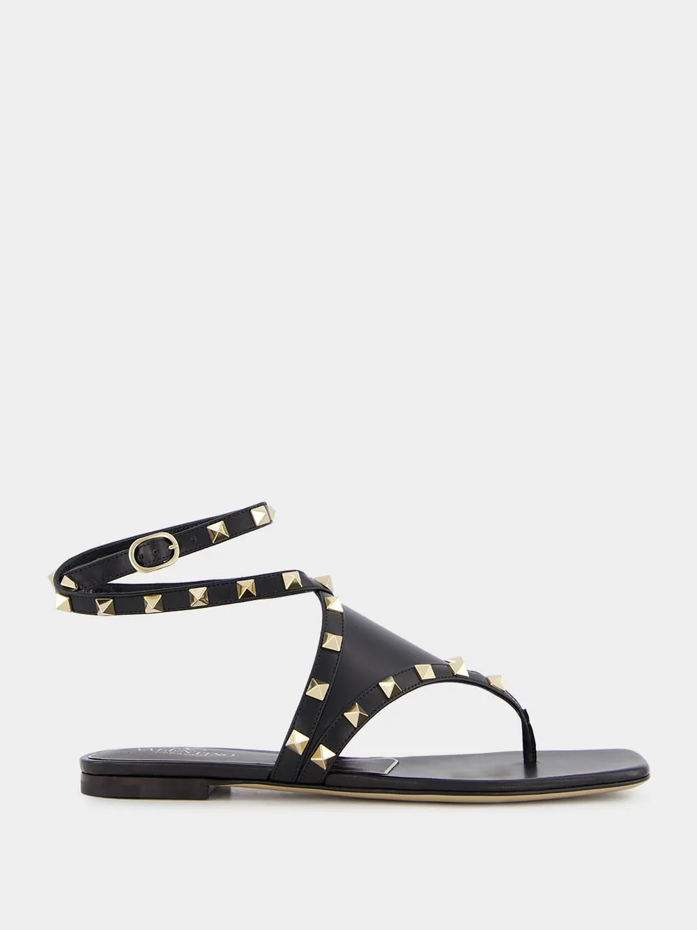 Rockstud Thong-Strap Sandals