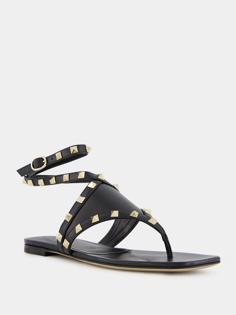 Rockstud Thong-Strap Sandals