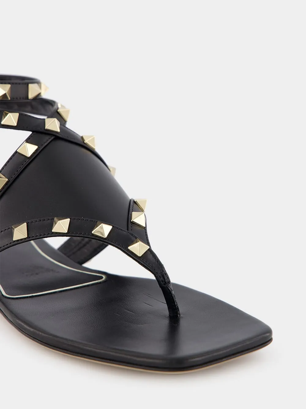 Rockstud Thong-Strap Sandals