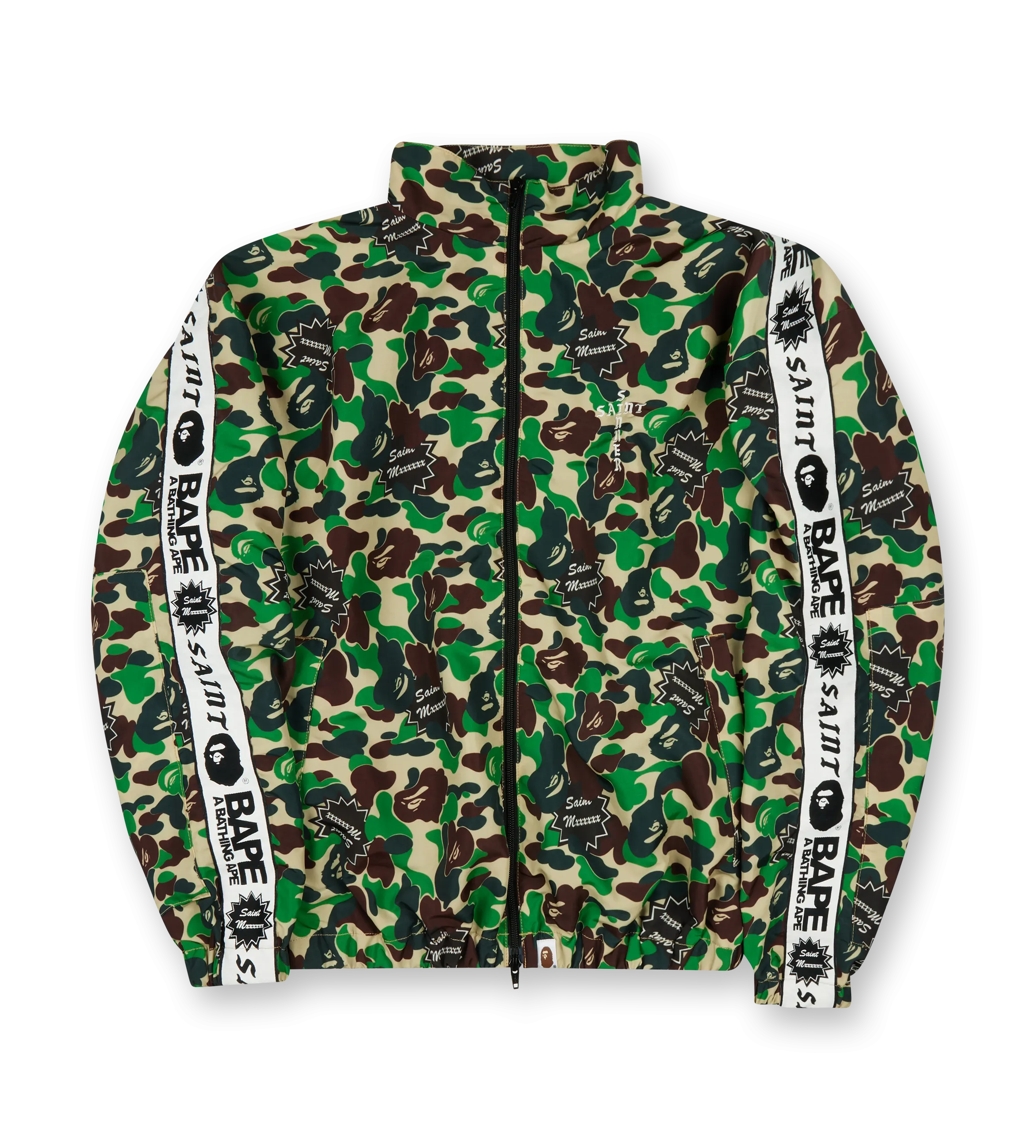 Saint Mxxxxxx    Track Jacket Saint Mxxxxxx X A Bathing Ape Green