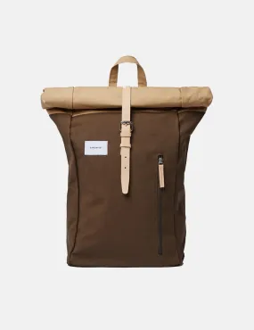 Sandqvist Dante Roll Top Backpack - Olive Green/Beige