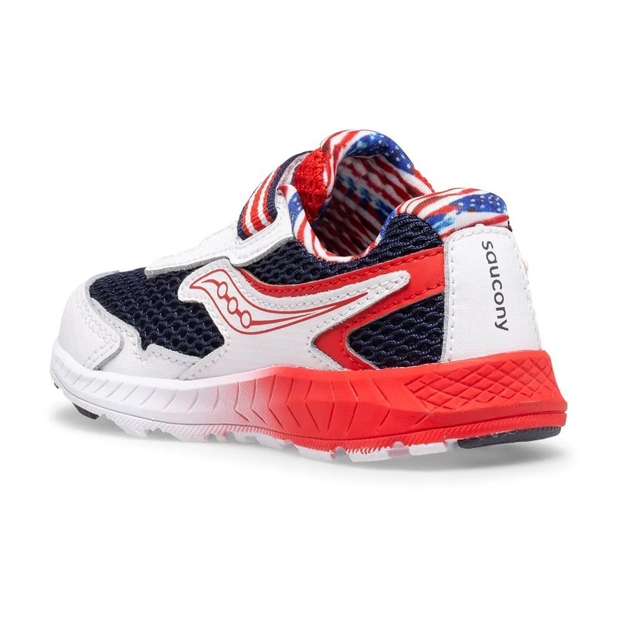 Saucony Little Kid Ride 10 Jr - Red / White / Blue 