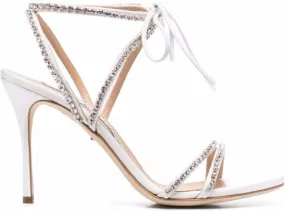 Sergio Rossi rhinestone-embellished sandals White