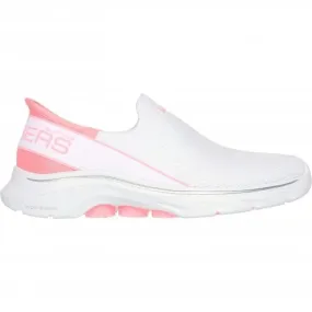 Skechers GO WALK 7 - Mia | White/Pink | Womens Slip Ins Trainers