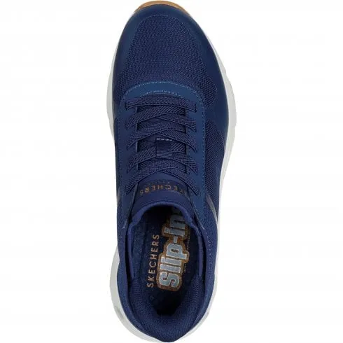 Skechers Tres-Air Uno - Easy Steppers | Navy | Women's Slip-ins Bungee-Lace Trainers