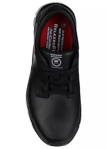 Skechers Work Mens Black Flex Advantage Fourche SR Slip Resistant Trainers | Kaleidoscope