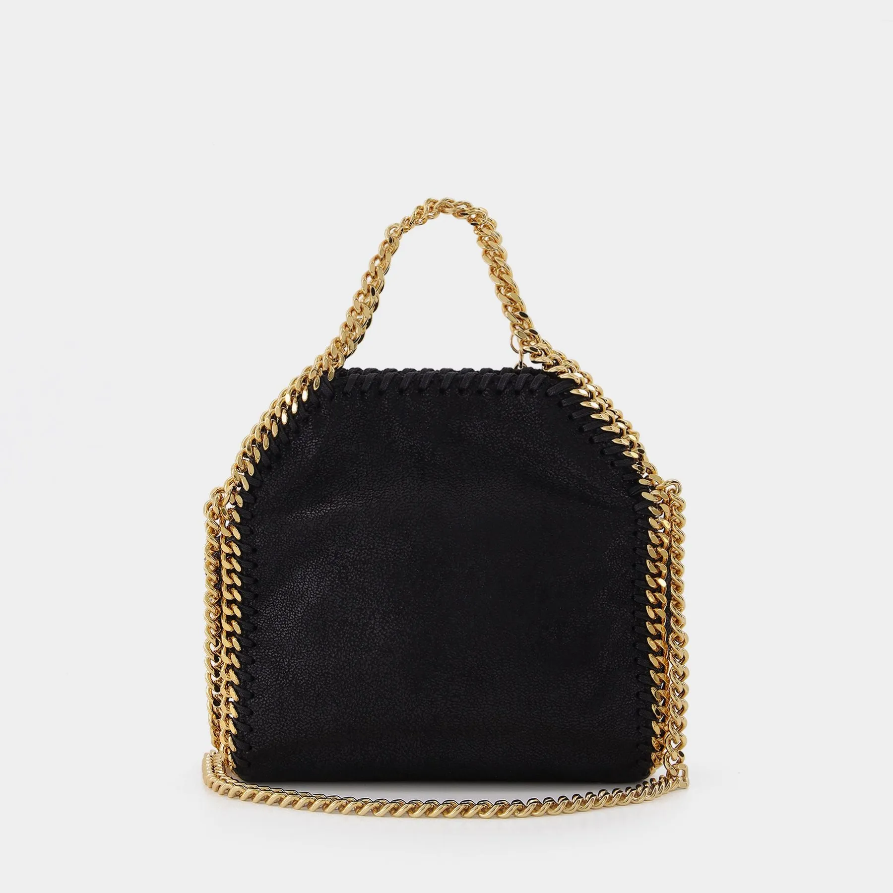 Stella McCartney  Falabella Tiny Tote in black synthetic leather