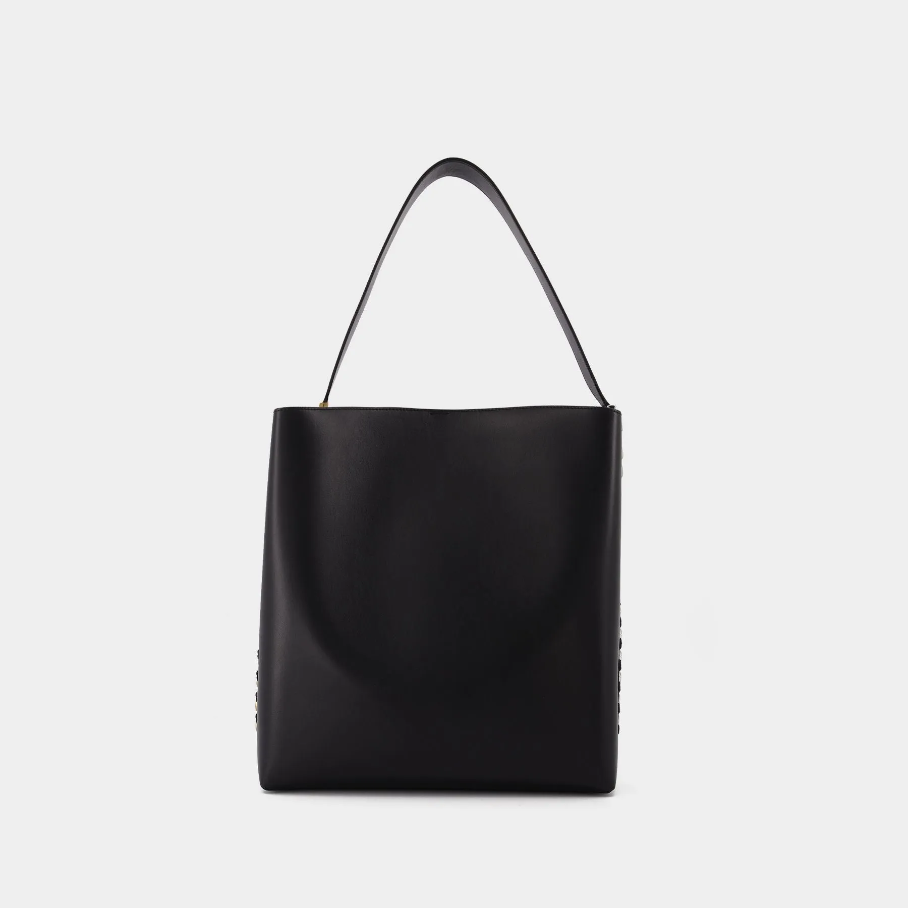 Stella McCartney  Frayme Tote in black synthetic leather