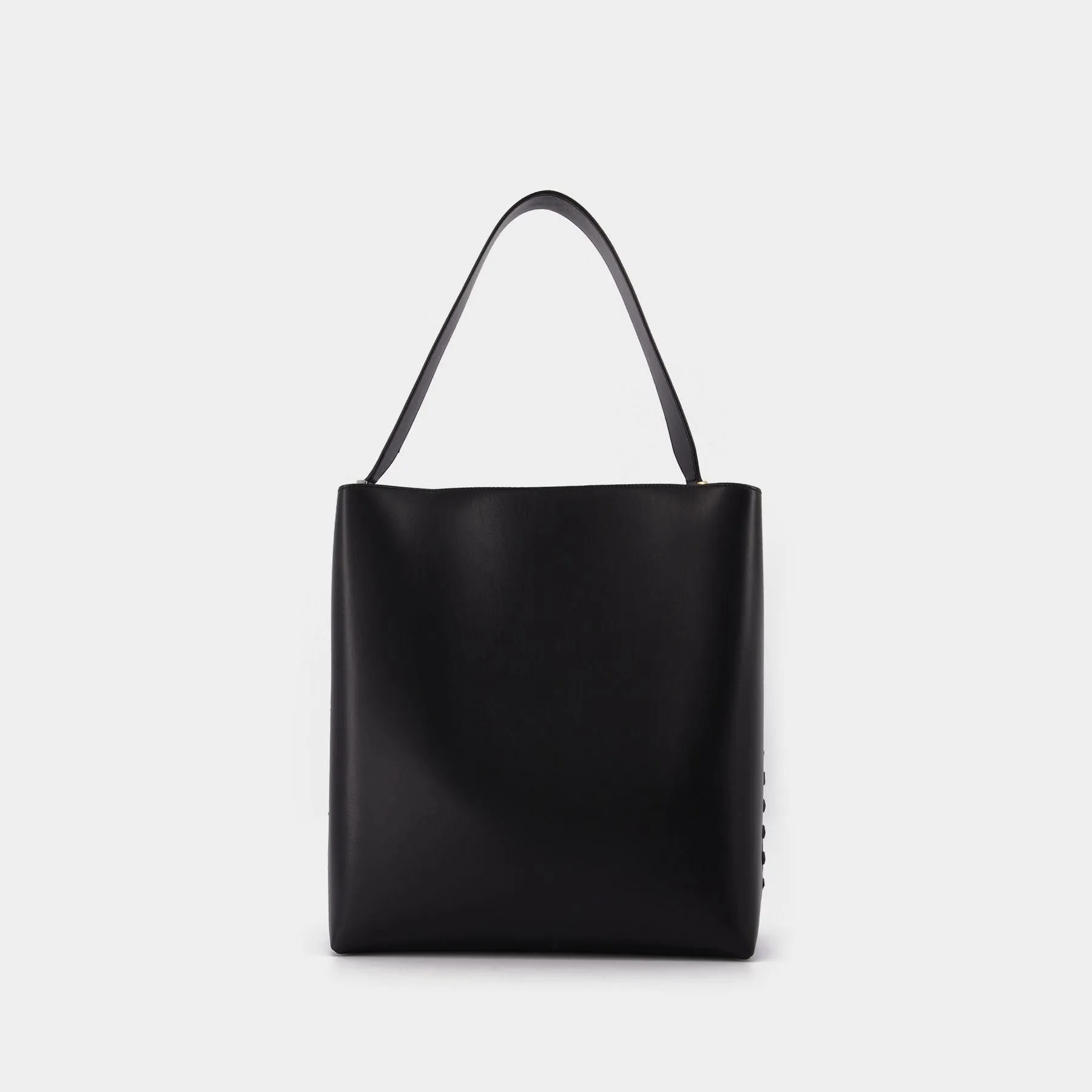 Stella McCartney  Frayme Tote in black synthetic leather