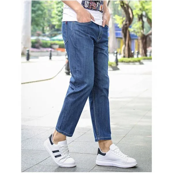 Straight slim fit jeans for men