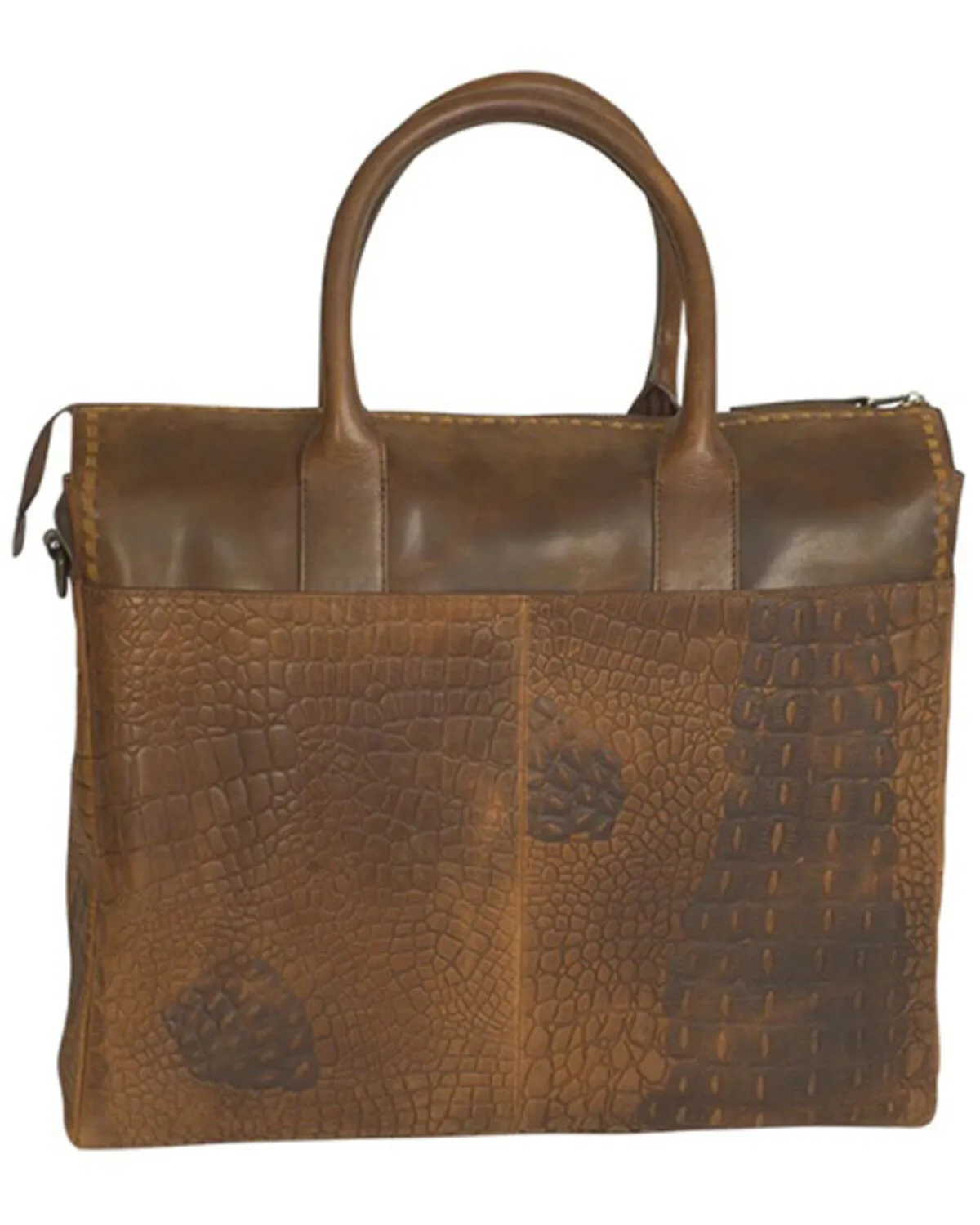 STS Ranchwear By Carroll Women's Crocodile Print Laptop Tote