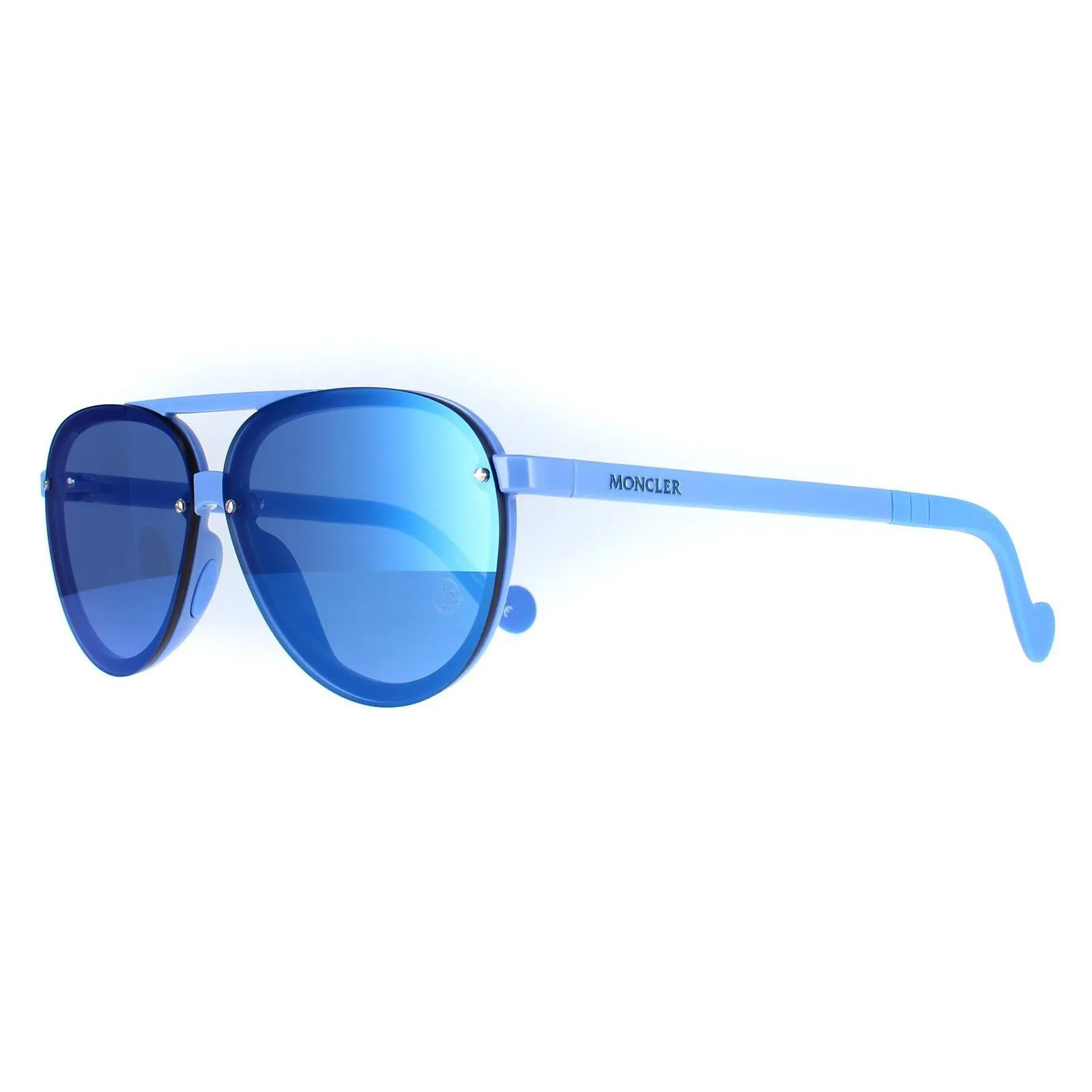 Sunglasses | Aviator Light Blue Blue Mirror ML0063 | Moncler