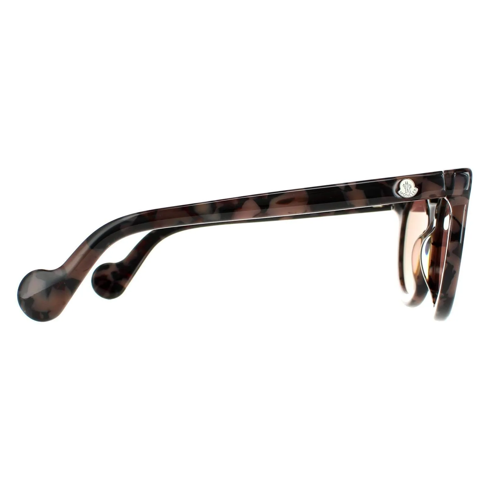 Sunglasses | Round Coloured Havana Bordeaux Mirror  ML0015 | Moncler