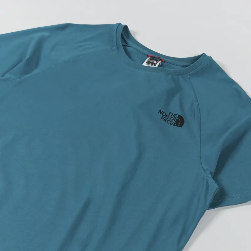 The North Face North Faces T Shirt Kilimanjaro Blue Coral Gravel