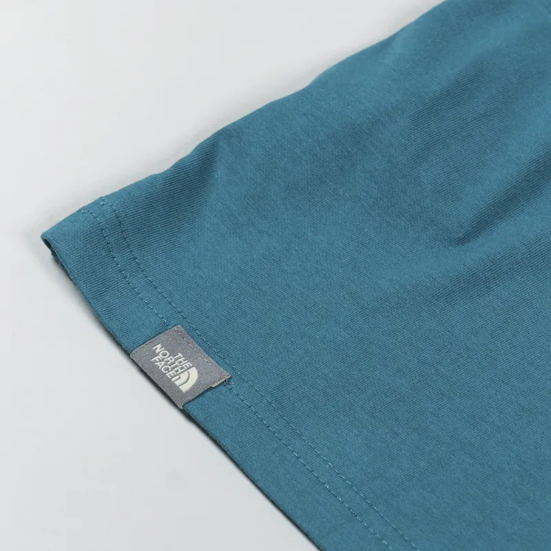 The North Face North Faces T Shirt Kilimanjaro Blue Coral Gravel