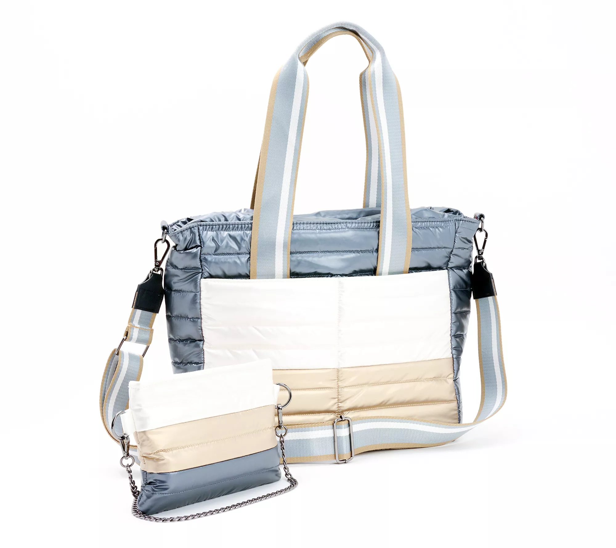 Think Royln Colorblock Tote & Crossbody Bundle - The Metro