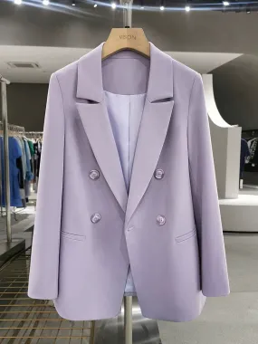 Violet street British style super good-looking suit jacket for women 2024 new spring and autumn high-end professional small suit