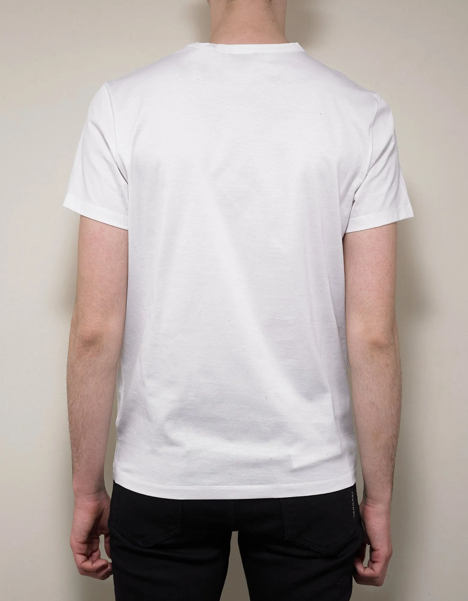 White Moncler Logo T-Shirt