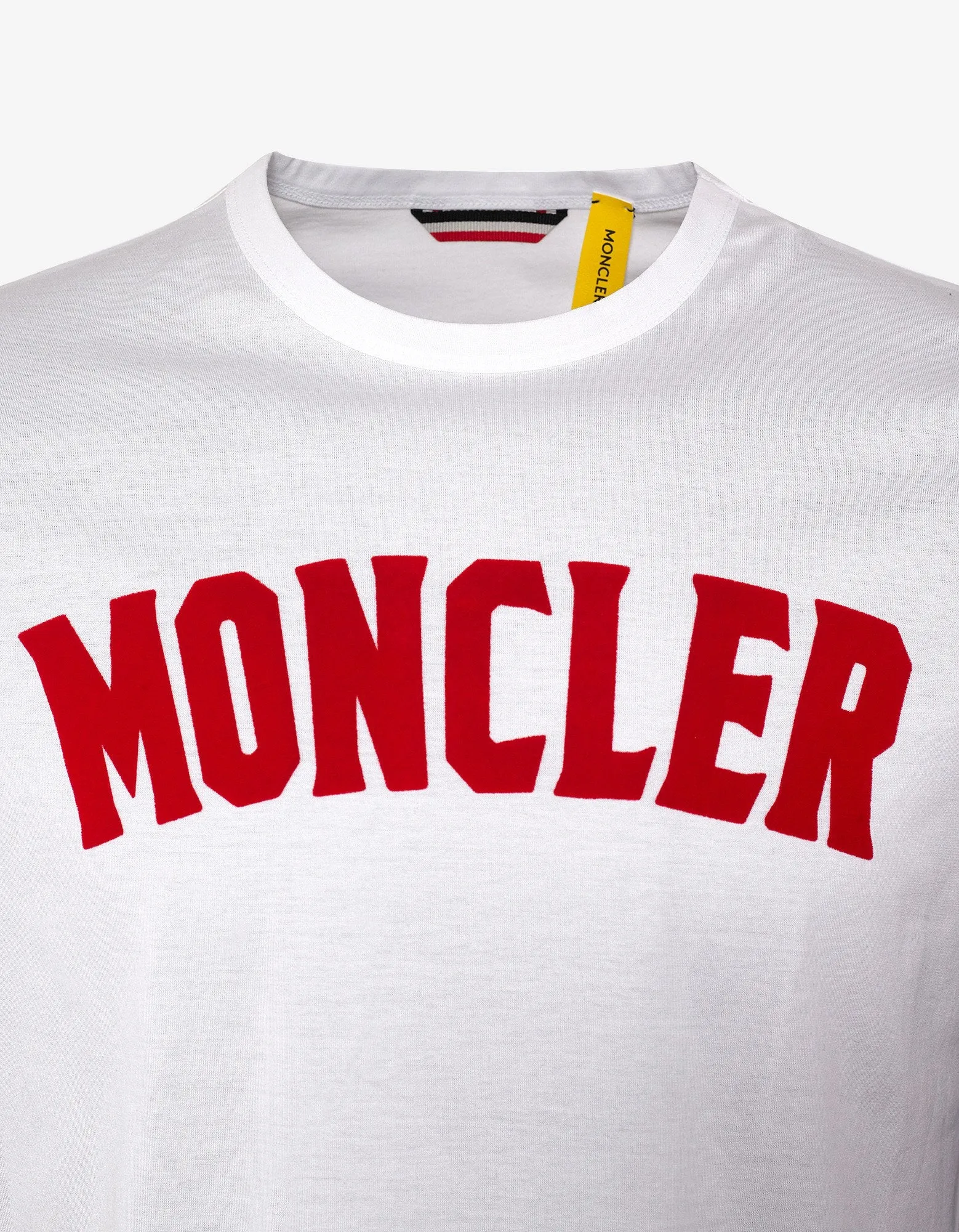 White Moncler Logo T-Shirt