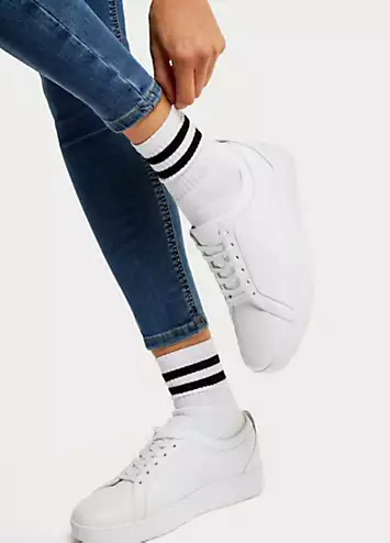 White Rally Anatomicush™ Midsole Trainers by Fitflop | Look Again