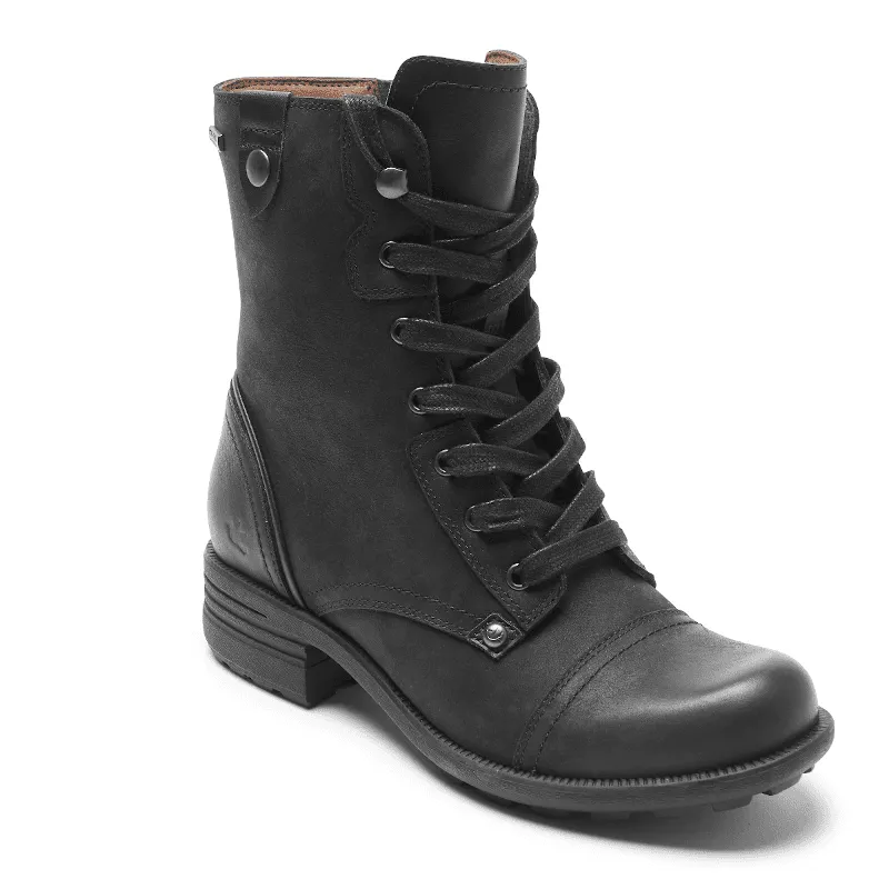 Women’s Cobb Hill Waterproof Brunswick Lace Boot – Black