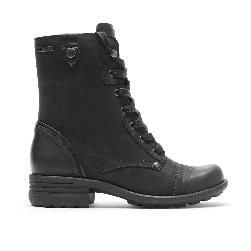 Women’s Cobb Hill Waterproof Brunswick Lace Boot – Black