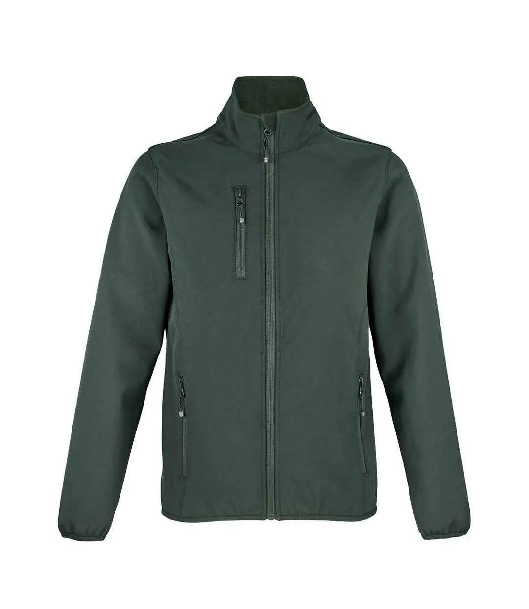 Womens/ladies falcon softshell recycled soft shell jacket forest green SOLS