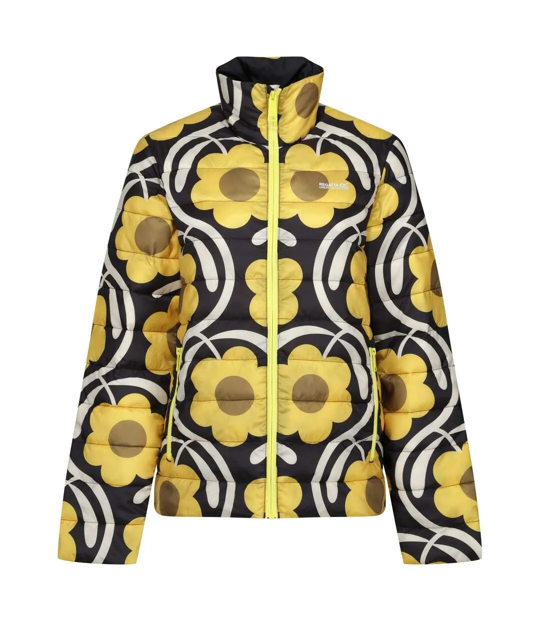 Womens/ladies orla kiely apple blossom baffled jacket yellow Regatta