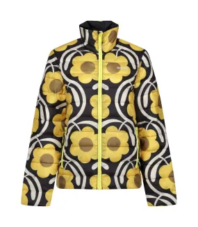 Womens/ladies orla kiely apple blossom baffled jacket yellow Regatta