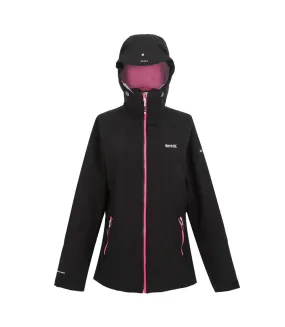 Womens/ladies raddick ii waterproof jacket black/pink potion Regatta