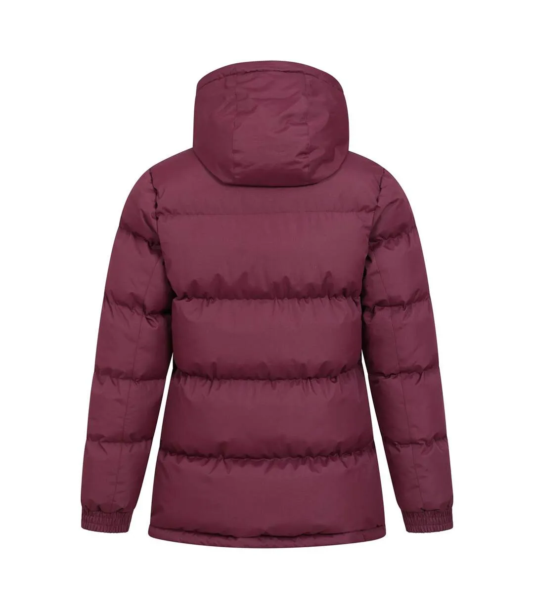 Womens/ladies waterproof padded jacket burgundy Mountain Warehouse