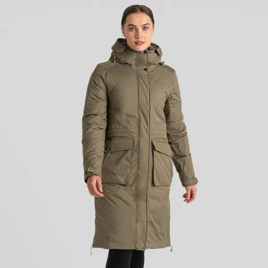 Women's Neev Waterproof Jacket - Wild Olive | Craghoppers UK